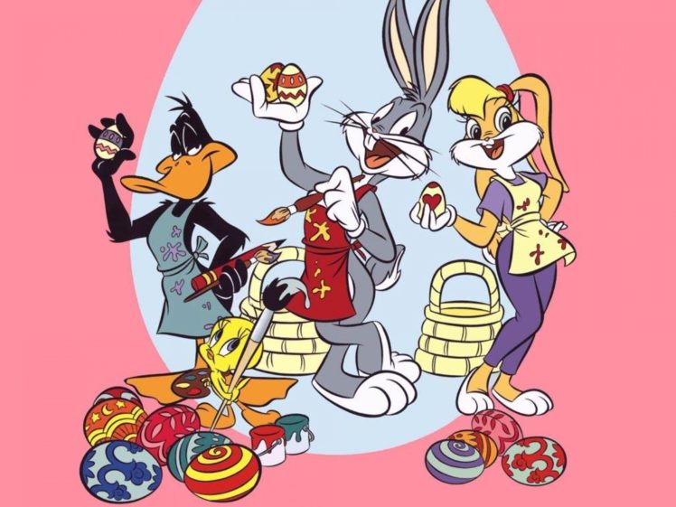 bugs, Bunny, Looney, Tunes, Easter HD Wallpaper Desktop Background