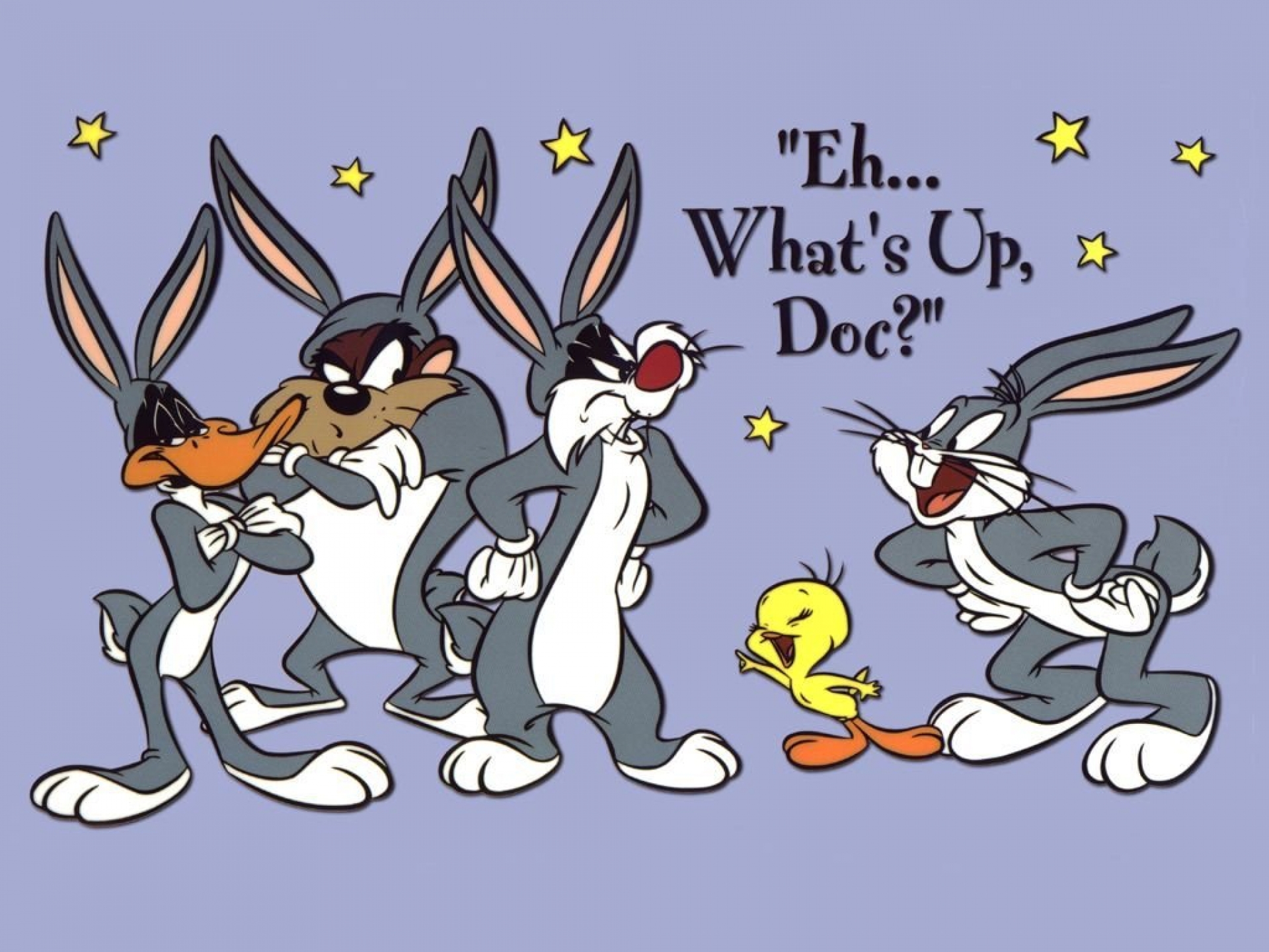 bugs, Bunny, Daffy, Sylvester Wallpaper