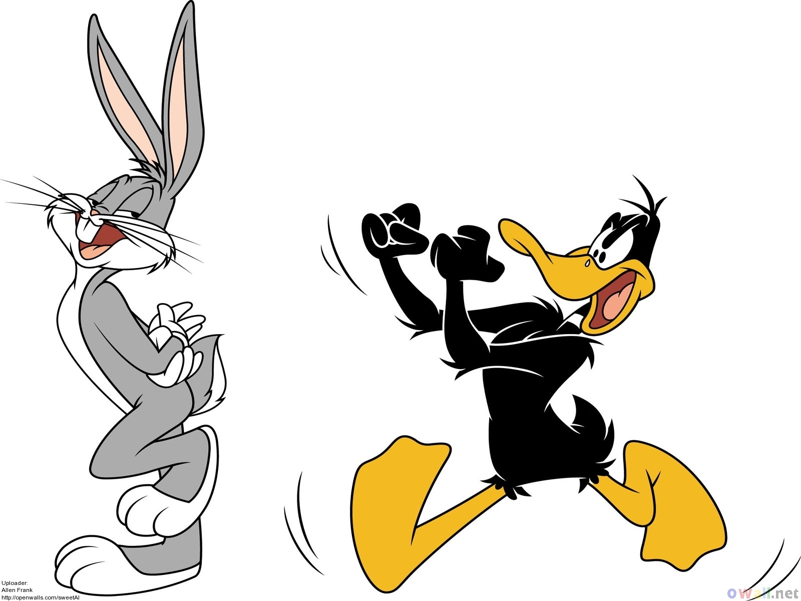 daffy, Looney, Toons, Bugs, Bunny Wallpaper