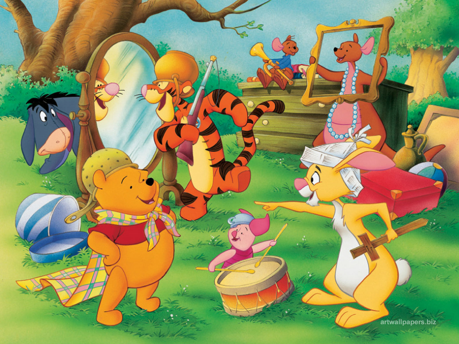winnie, The, Pooh, Disney Wallpaper