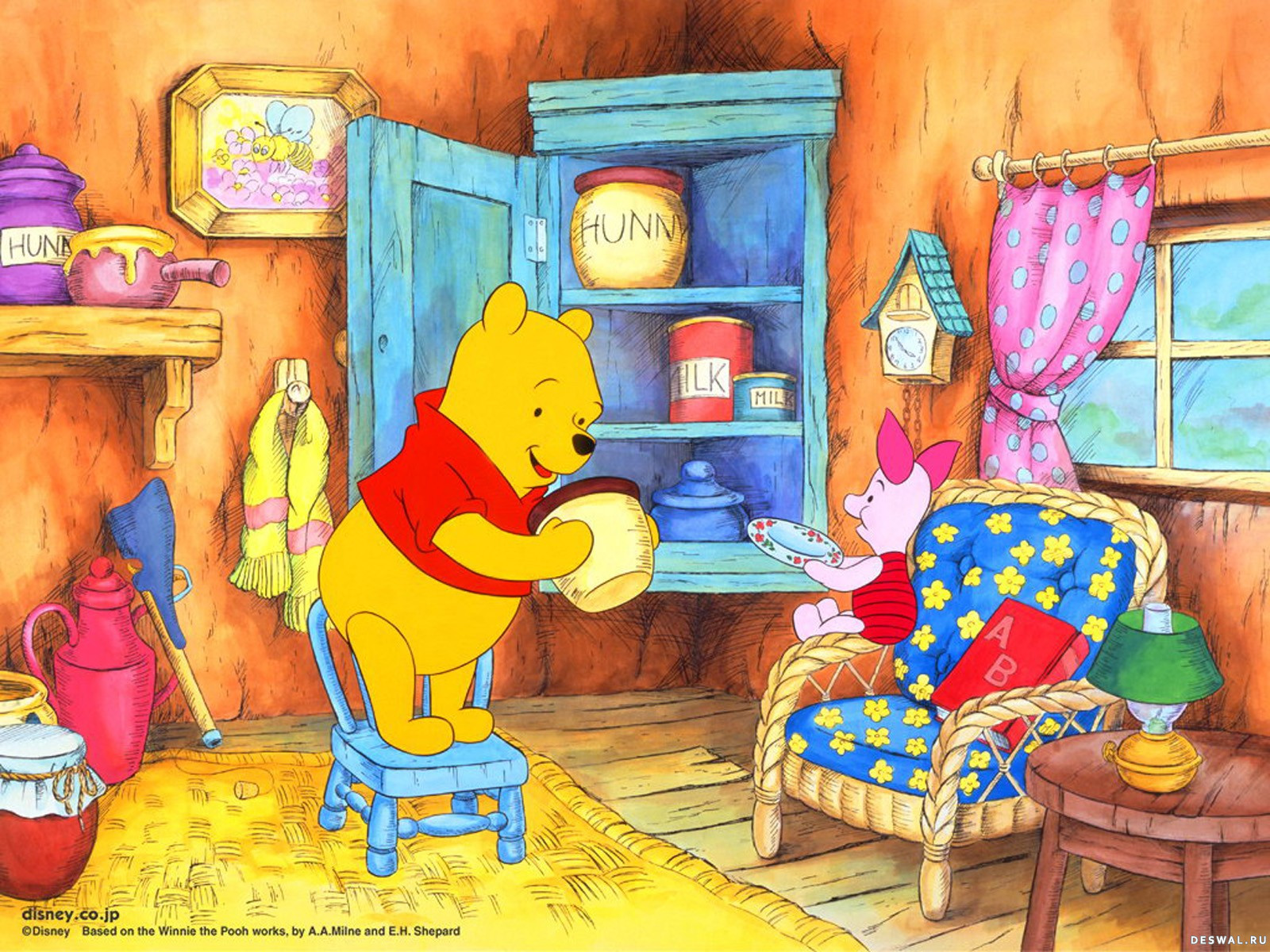 winnie, The, Pooh, Disney Wallpaper