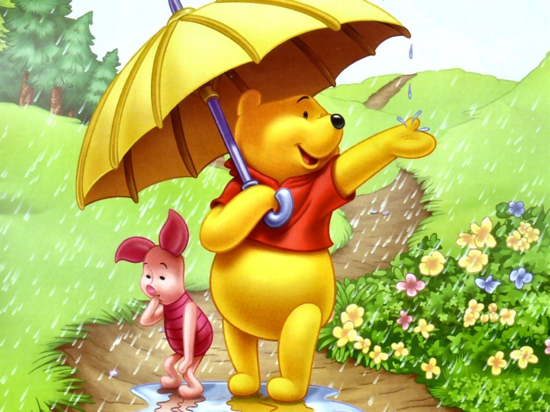winnie, The, Pooh, Disney Wallpaper