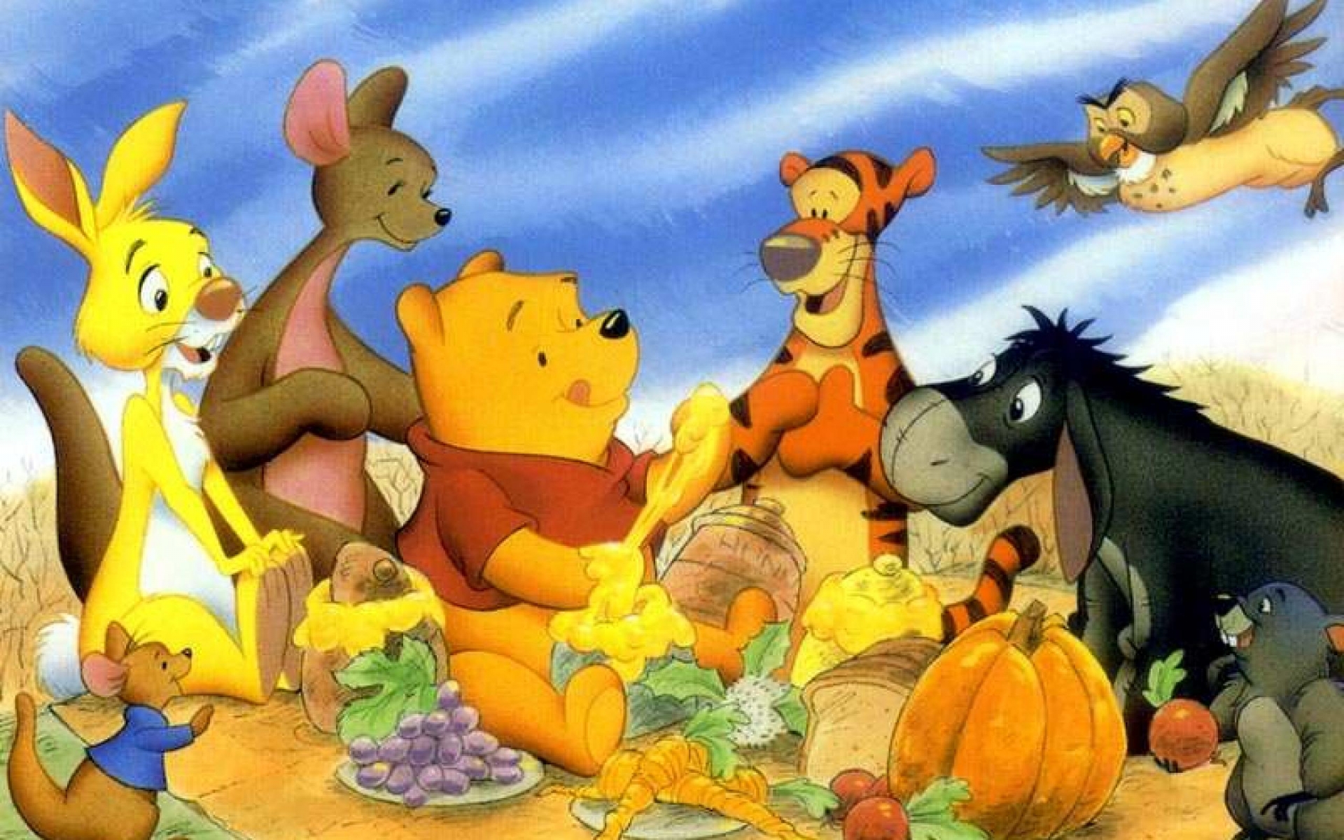 winnie, The, Pooh, Disney, Va Wallpaper