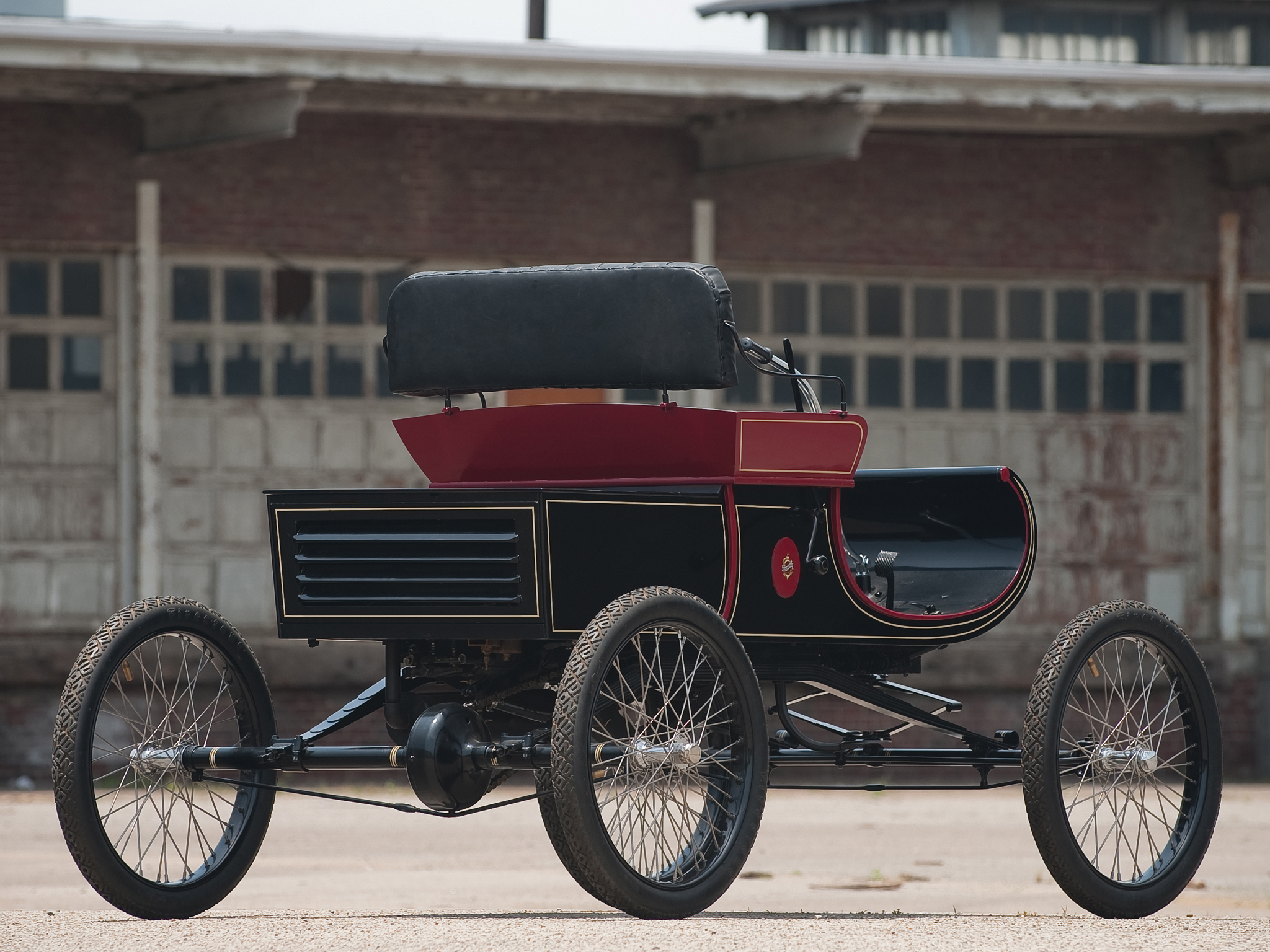 1903, Oldsmobile, Model r, Curved, Dash, Runabout, Retro Wallpaper