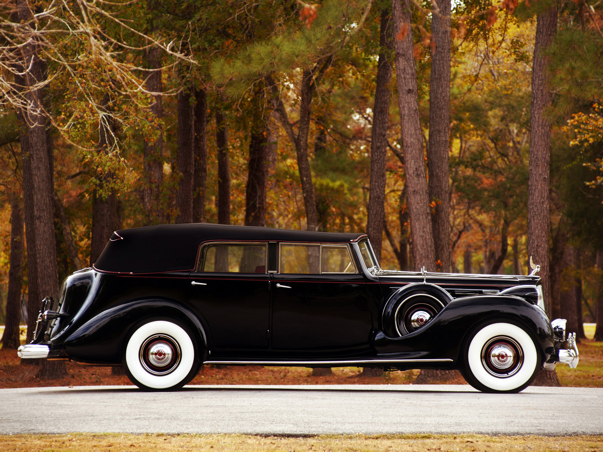 1938, Packard, Twelve, Convertible, Sedan, Luxury, Retro, Hg Wallpaper