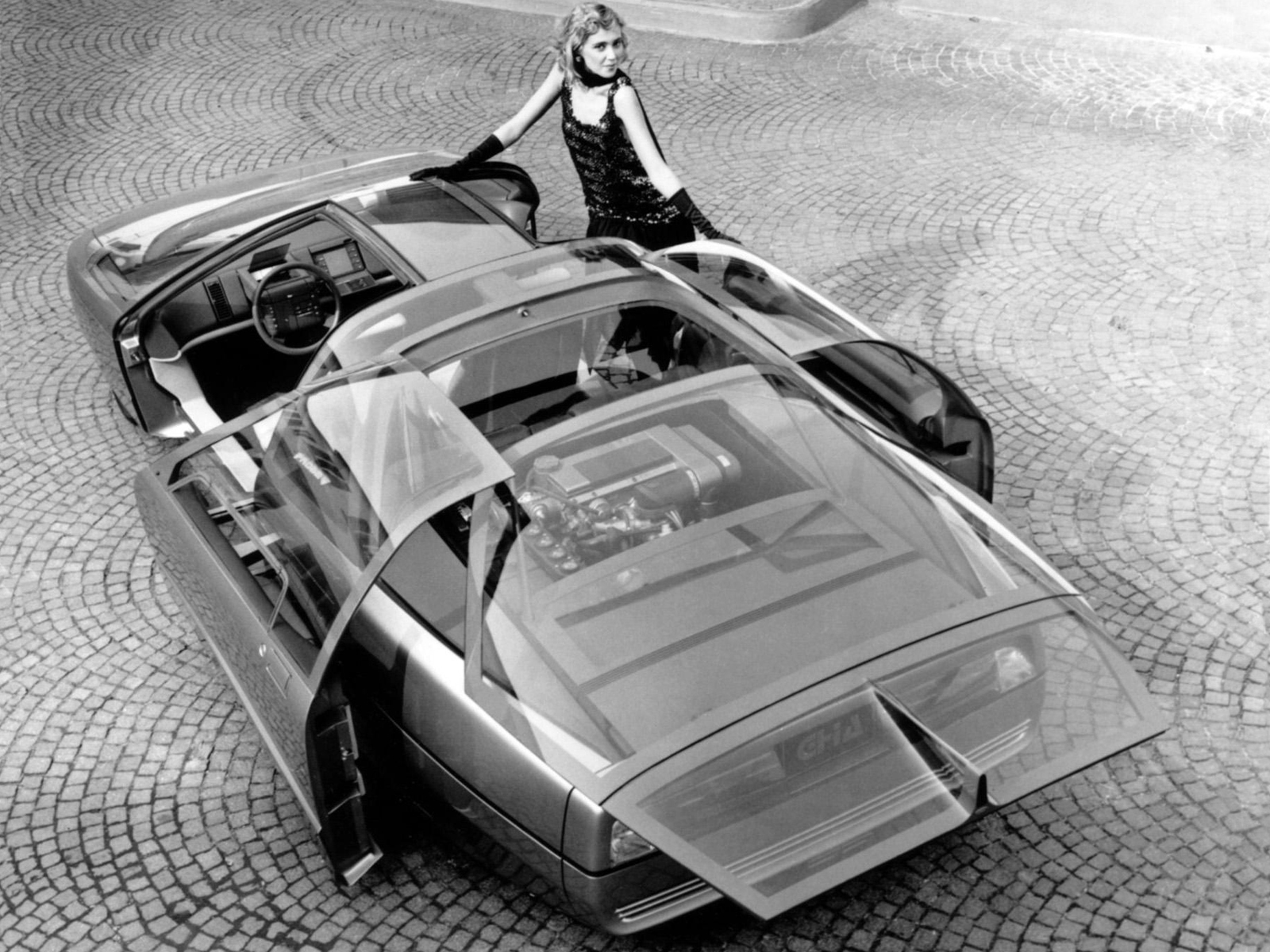 1985, Ford, Probe, V, Concept, Supercar, Engine Wallpaper