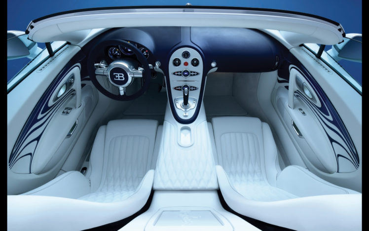 2011, Bugatti, Veyron, Grand, Sport, Land039or, Blanc, Supercar, Interior HD Wallpaper Desktop Background
