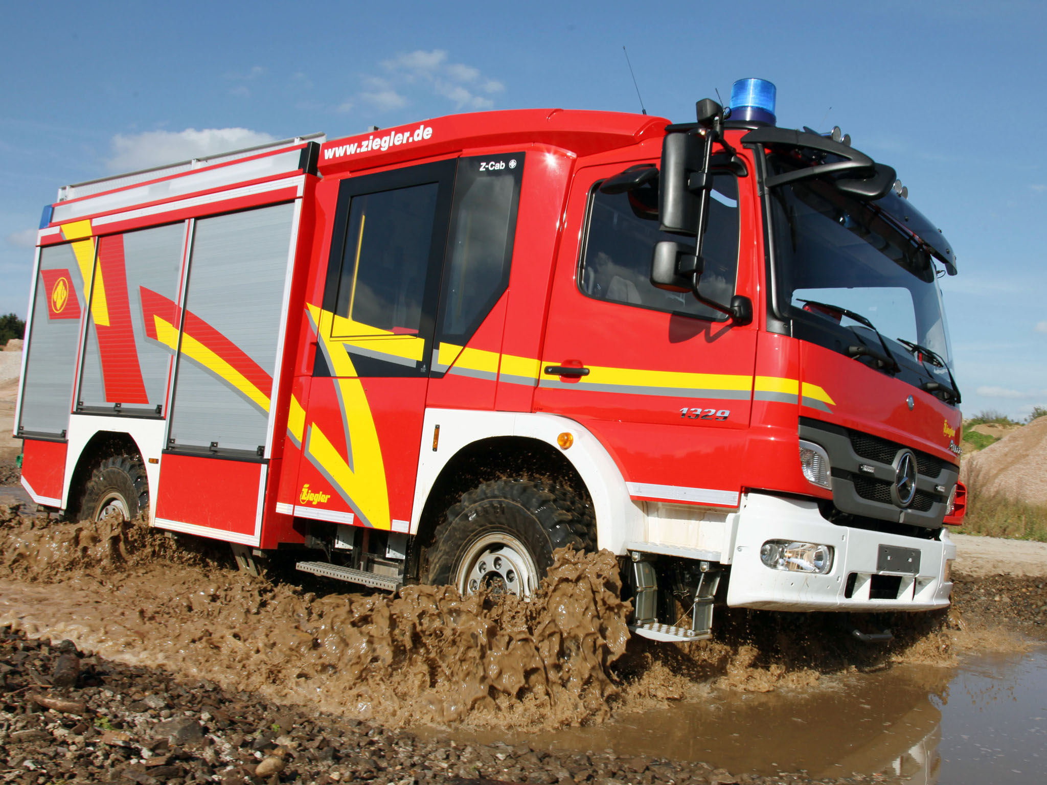 mercedes, Benz, Atego, 1329af, Ziegler, Firetruck, Emergency Wallpaper