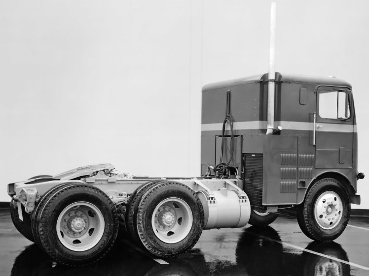 1954, White, Freightliner, Wf8164t, Semi, Tractor, Retro HD Wallpaper Desktop Background