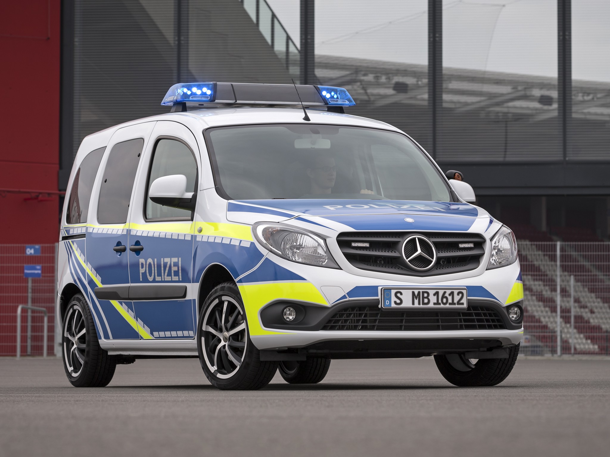 2013, Mercedes, Benz, Citan, Polizei, Emergency, Police, Emergency, Van Wallpaper