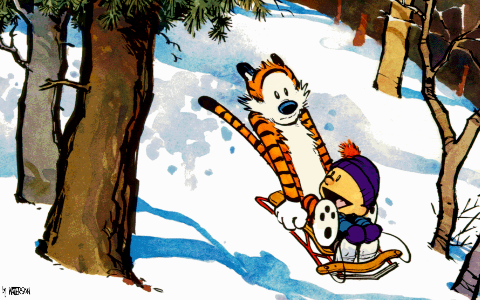 calvin, And, Hobbes, Comics Wallpaper