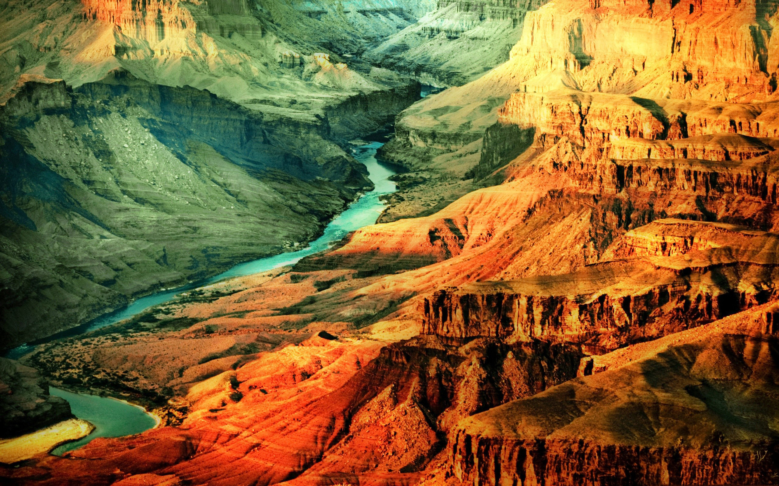 a, River, In, The, Grand, Canyon Wallpaper