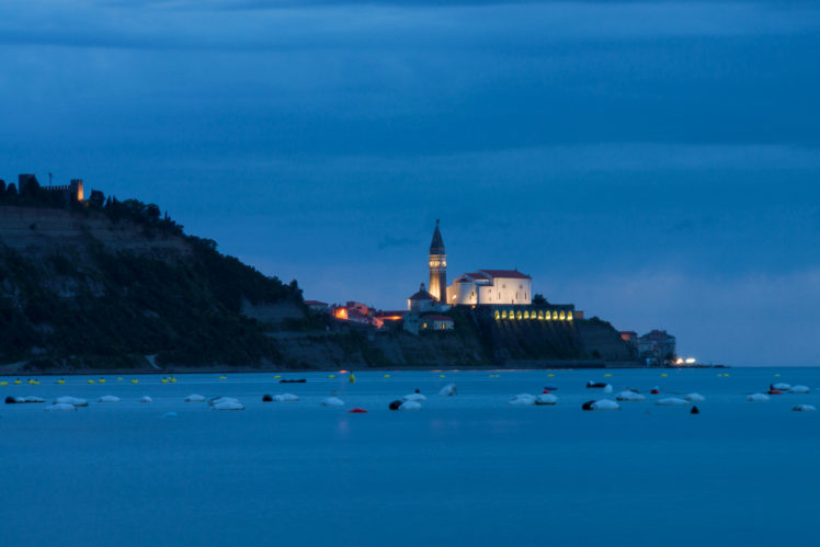 slovenia, The, Adriatic, Sea, Evening, Church, Landscape HD Wallpaper Desktop Background