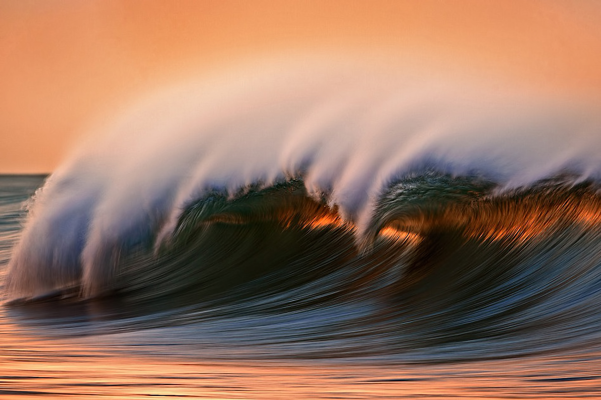 wave, Sea, Ocean, Spray Wallpaper