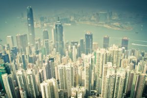 cityscapes, Seas, Buildings, Hong, Kong, Sepia, Boats, Vehicles, Light, Painting