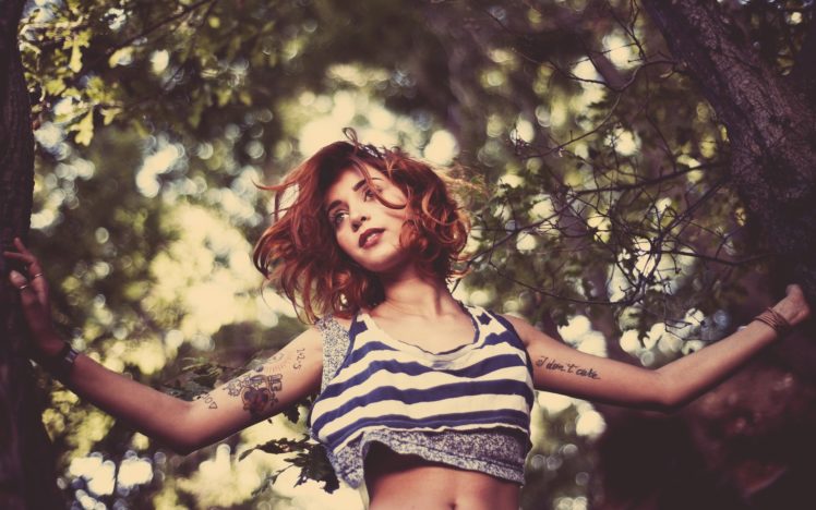 tattoos, Women, Redheads HD Wallpaper Desktop Background