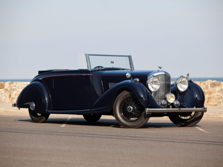 1937, Bentley, Concealed, Head, Coupe, By, Mulliner, Convertible, Retro, Luxury HD Wallpaper Desktop Background