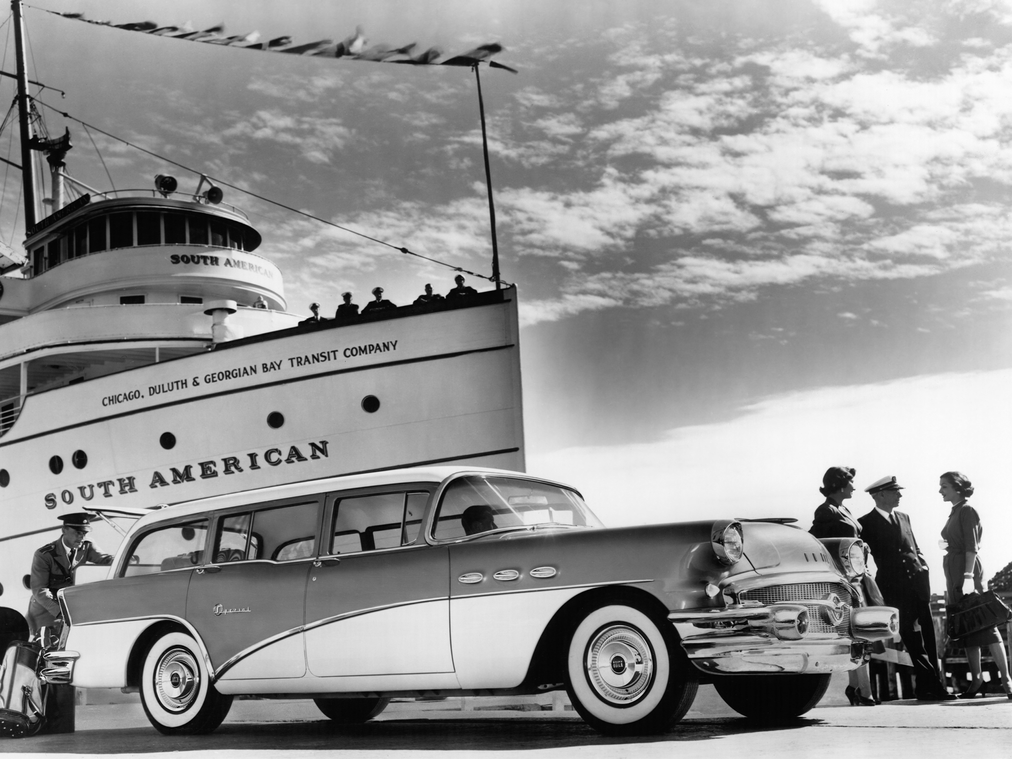 1956, Buick, Special, Estate, Stationwagon,  49 , Retro Wallpaper