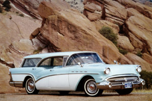 1957, Buick, Century, Caballero, Stationwagon, Retro