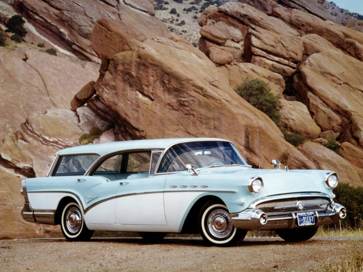 1957, Buick, Century, Caballero, Stationwagon, Retro HD Wallpaper Desktop Background