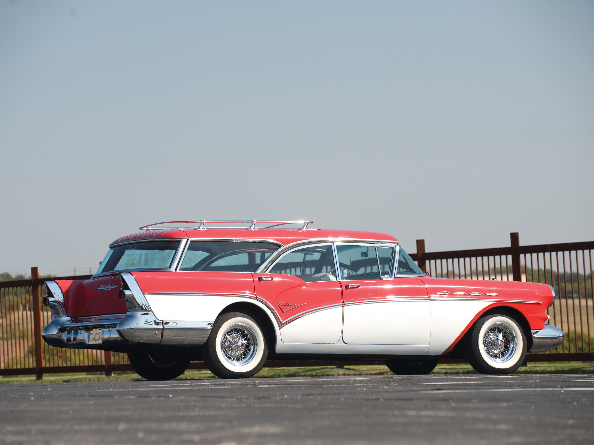 1957, Buick, Century, Caballero, Stationwagon, Retro, Hd Wallpaper