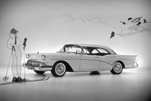 1957, Buick, Century, Riviera, Hardtop, Sedan, Retro
