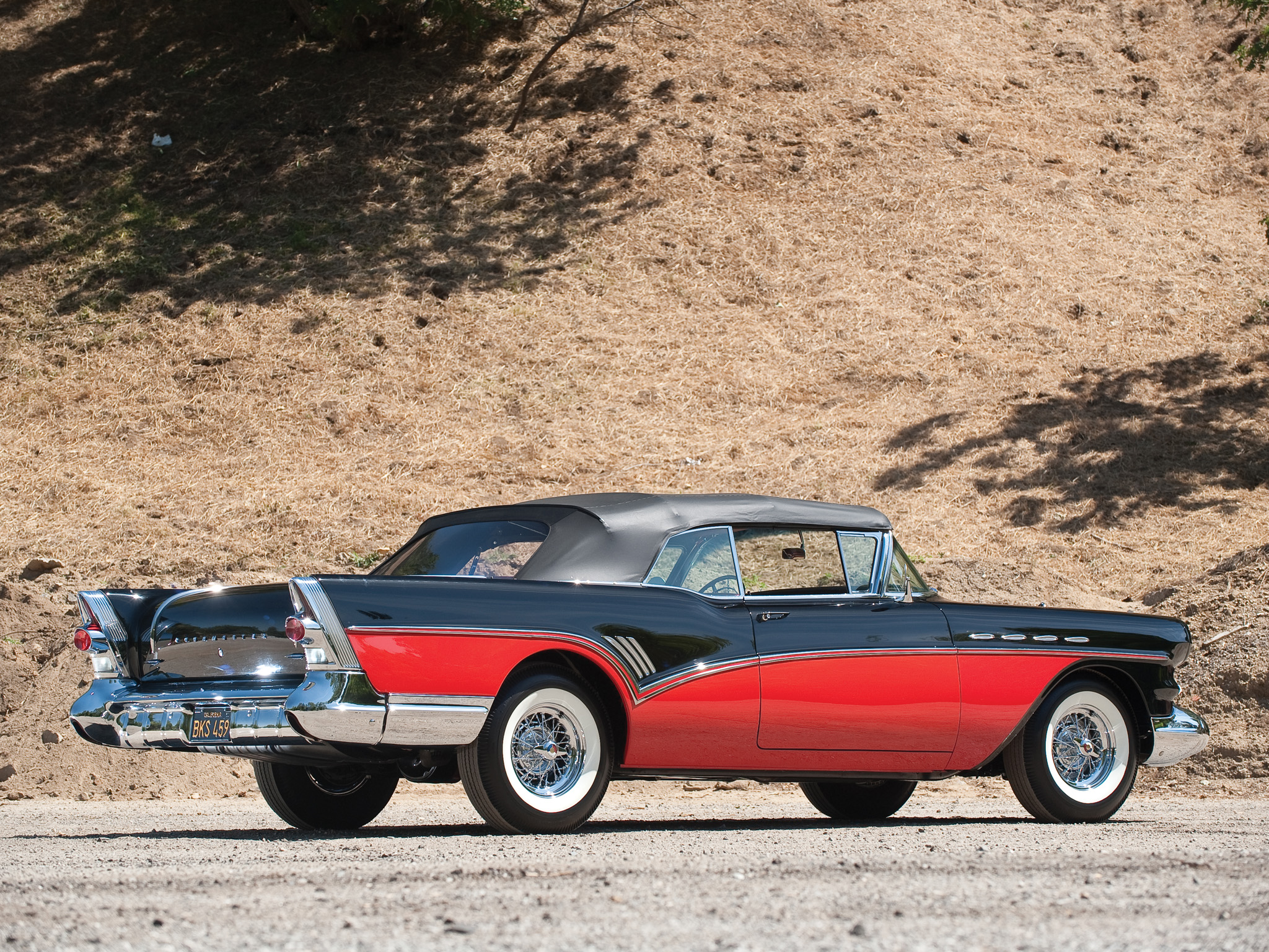 1957, Buick, Roadmaster, Convertible,  76c , Retro Wallpaper