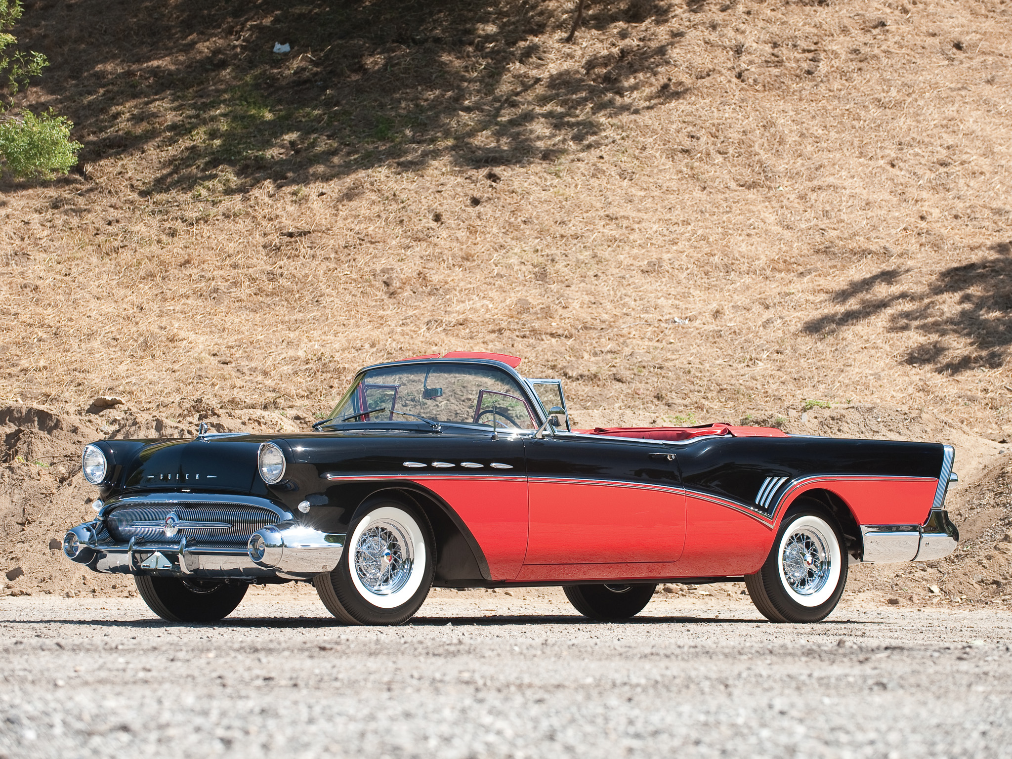 1957, Buick, Roadmaster, Convertible, 76c , Retro Wallpapers HD