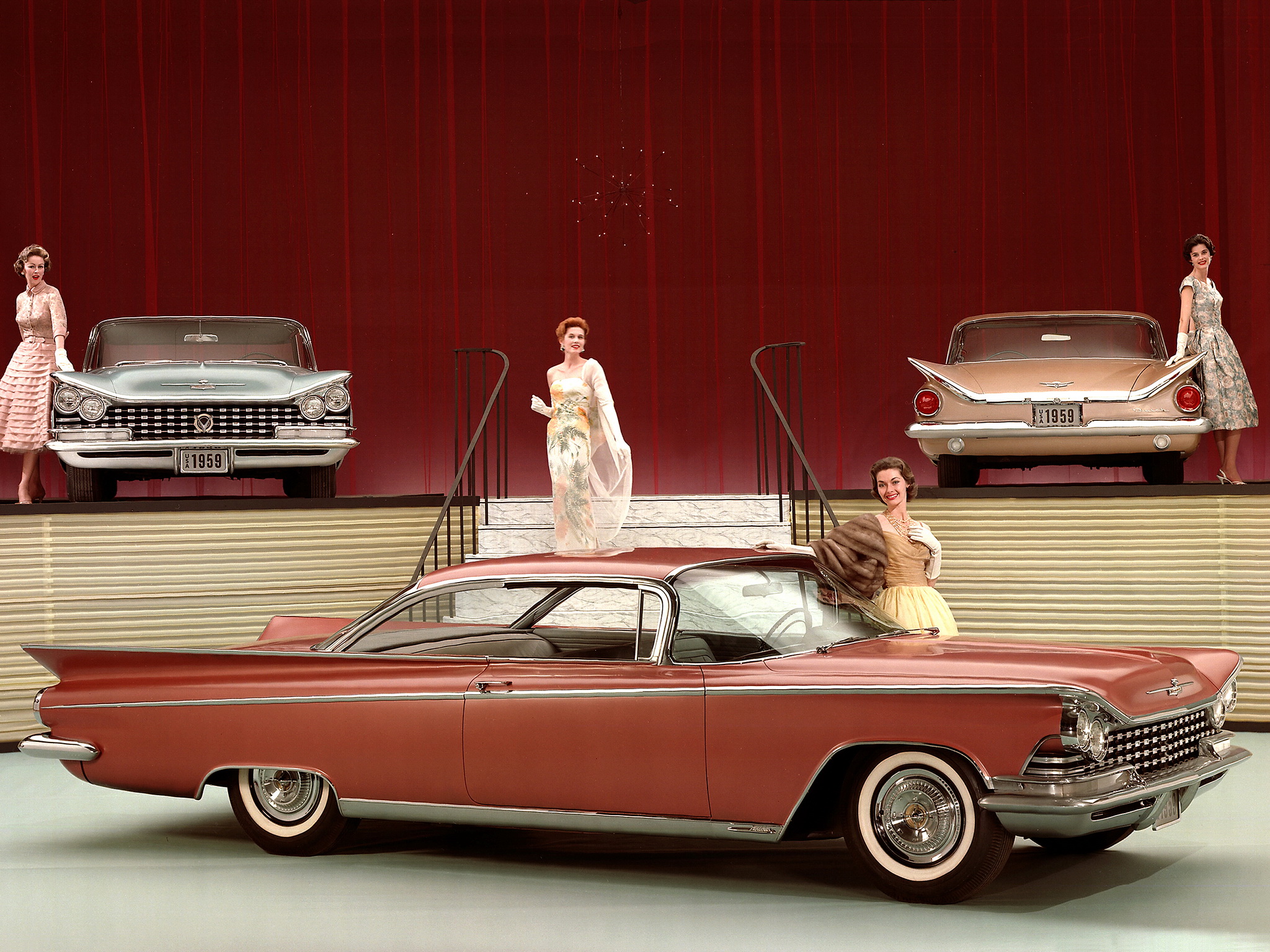 1959, Buick, Invicta, Hardtop, Coupe,  4637 , Retro Wallpaper