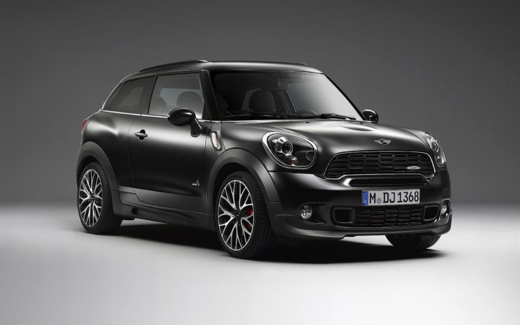 2014, Mini, John, Cooper, Works, Paceman, Frozen, Black HD Wallpaper Desktop Background