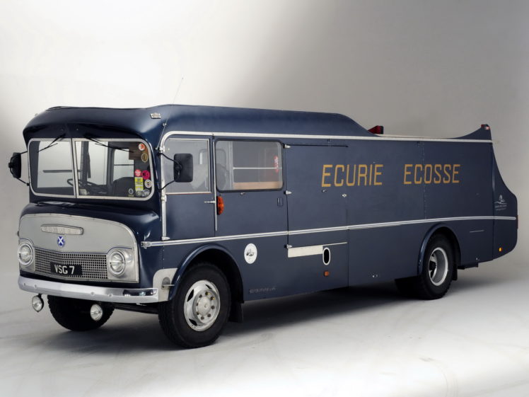 1959, Commer, Ecurie, Ecosse, Transporter, Semi, Tractor, Retro HD Wallpaper Desktop Background