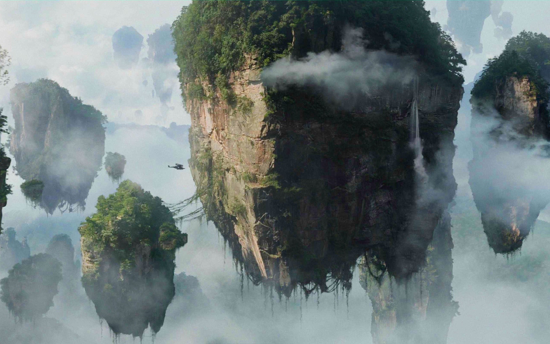 mountains, Avatar, Floating, Pandora, Artwork Wallpaper