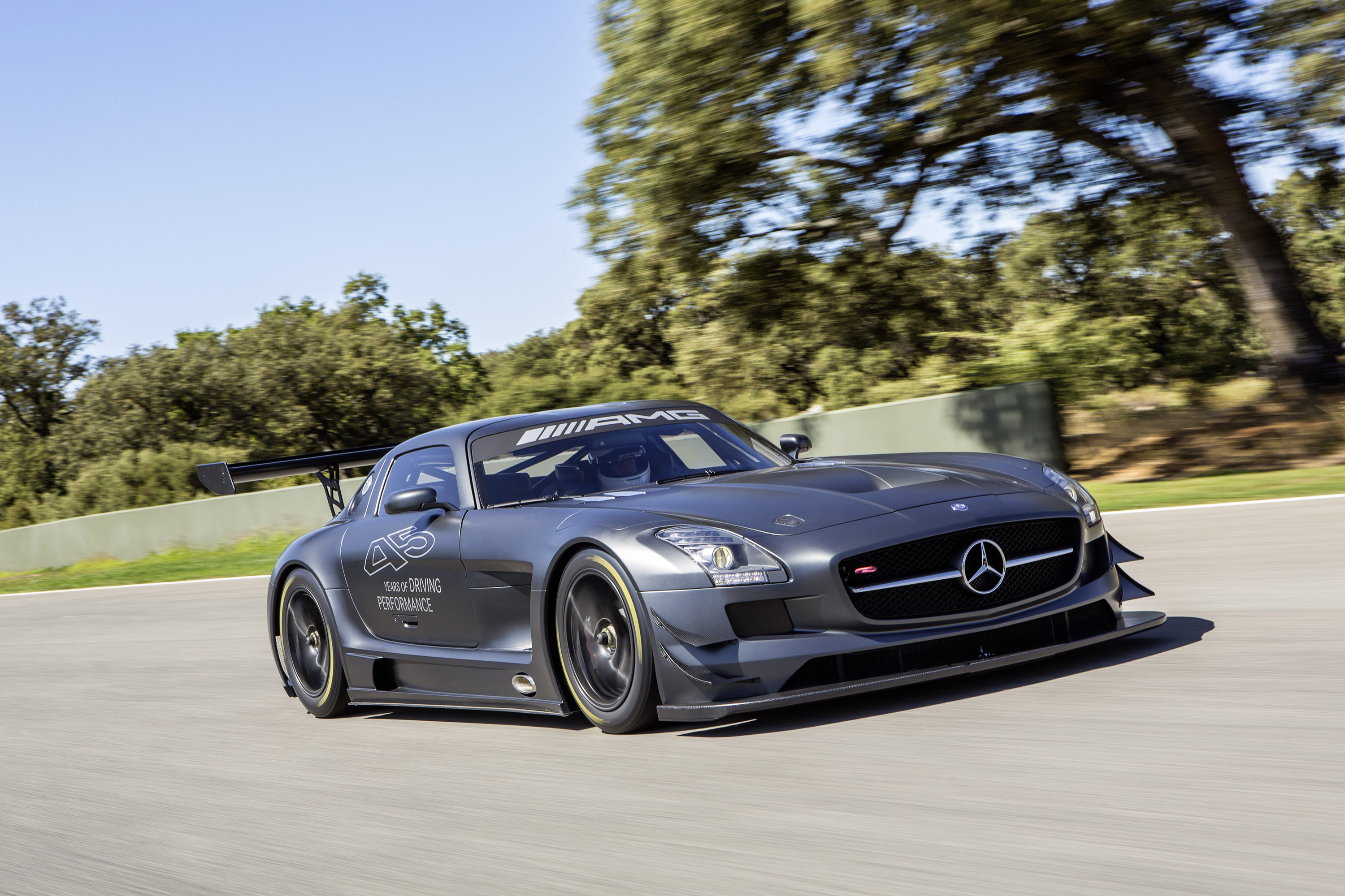 mercedes benz, Sls, Amg, Gt3, 45th, Anniversary Wallpaper