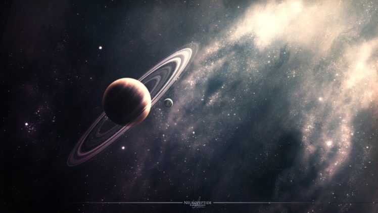 space, Planet, Rings, Nebula, Star HD Wallpaper Desktop Background