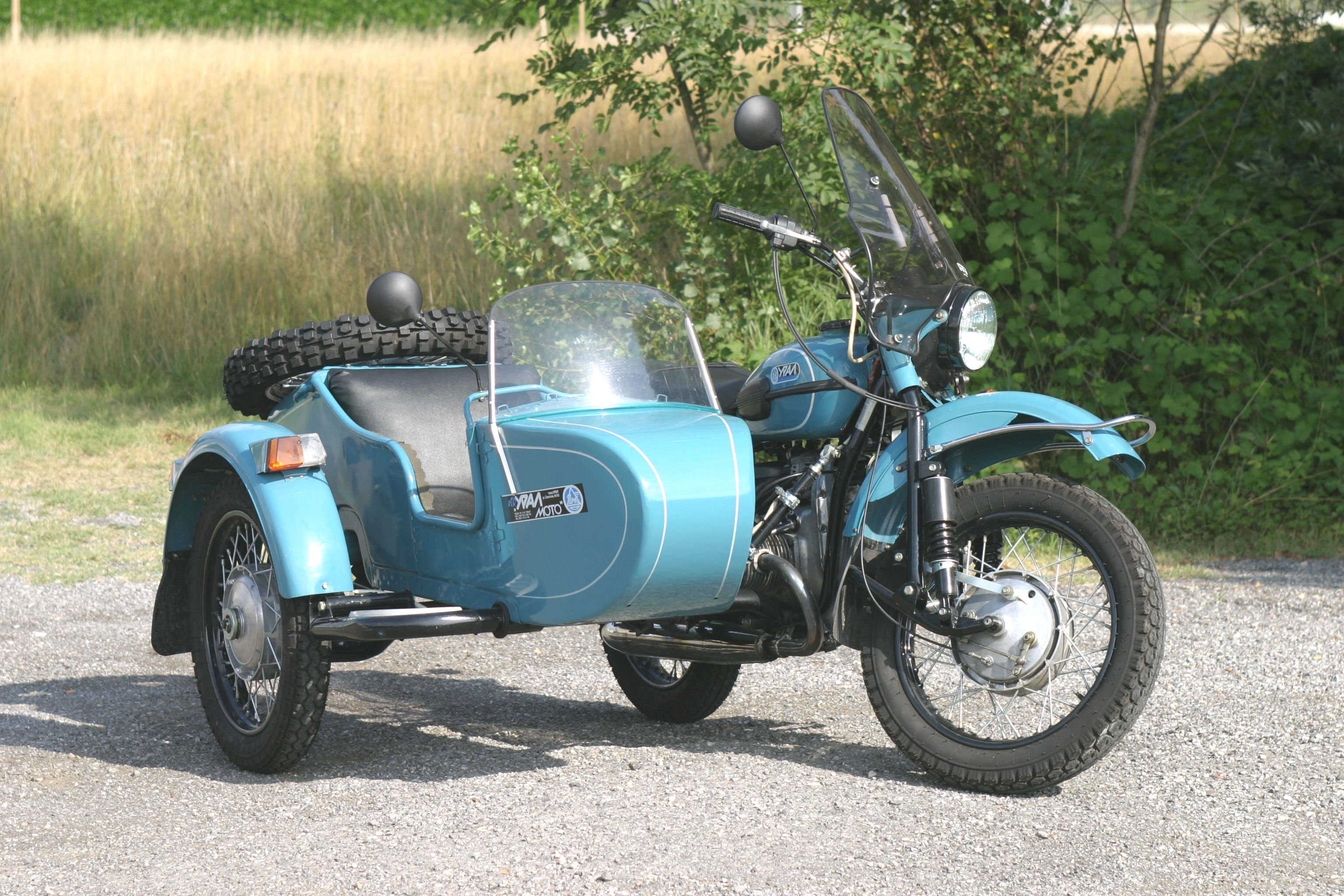 motorbike with sidecar