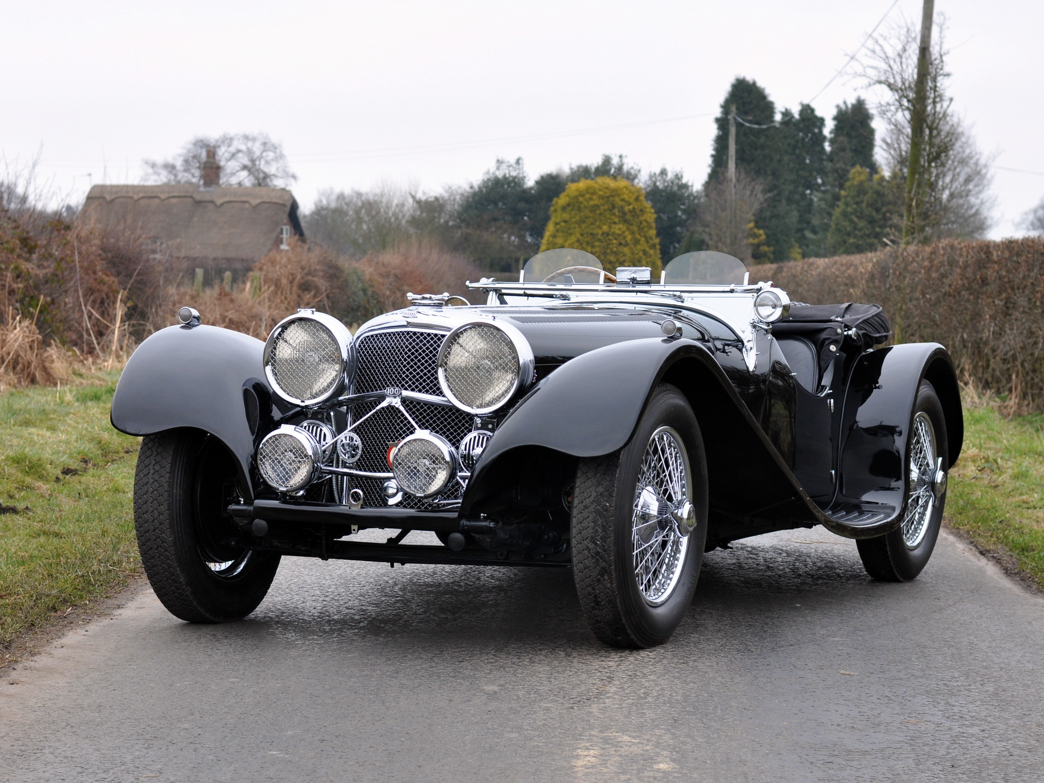 1936, Jaguar, Ss, 100, Roadster, Retro, S s, Tw Wallpaper