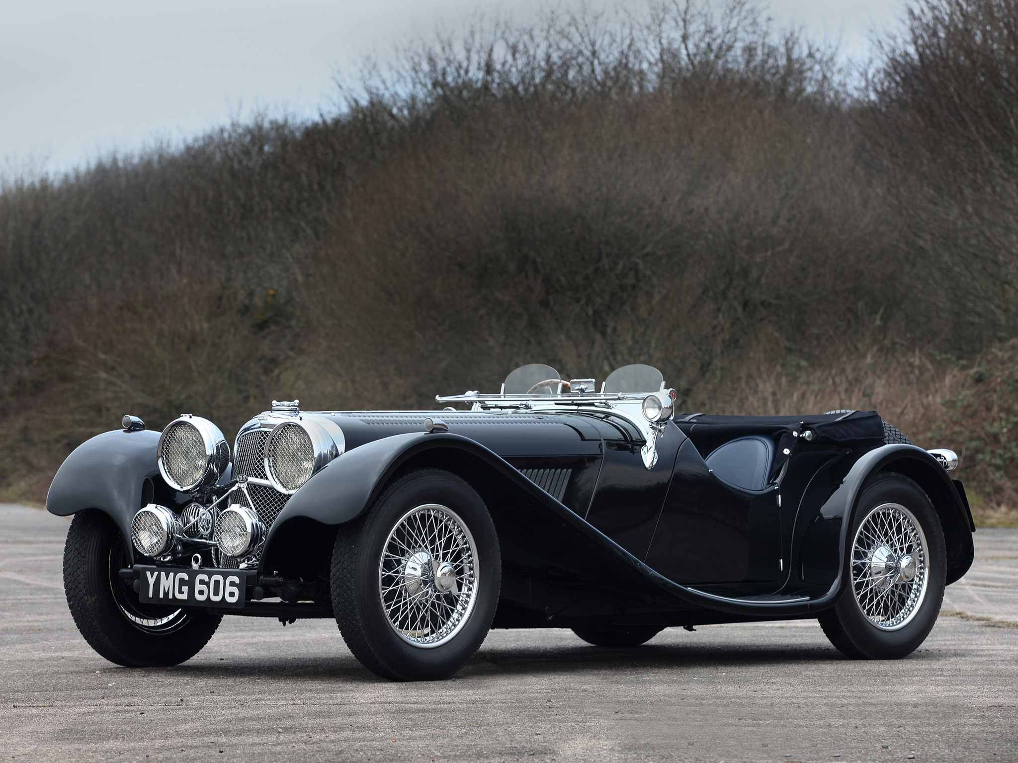 1936, Jaguar, Ss, 100, Roadster, Retro, S s Wallpaper