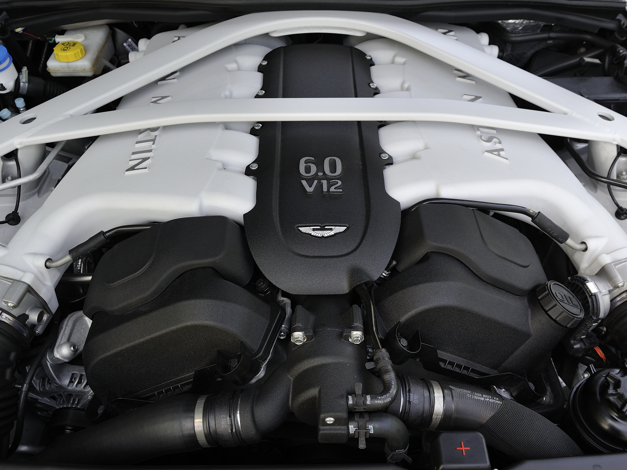 2013, Aston, Martin, Vanquish, Centenary, Edition, Uk spec, Engine Wallpaper