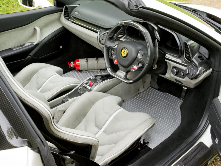 2013, Ferrari, 458, Spider, Tailor, Made, Uk spec, Supercar, Interior HD Wallpaper Desktop Background