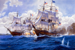 art, Fleet, Painting, High, Seaand039s, Diplomacy, Ships, Sea, Battle, Volleys, Guns, Explosions