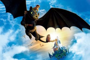 how, To, Train, Your, Dragon, Dragons, Sky, Flight, Wings, Clouds, Cartoons, Fantasy