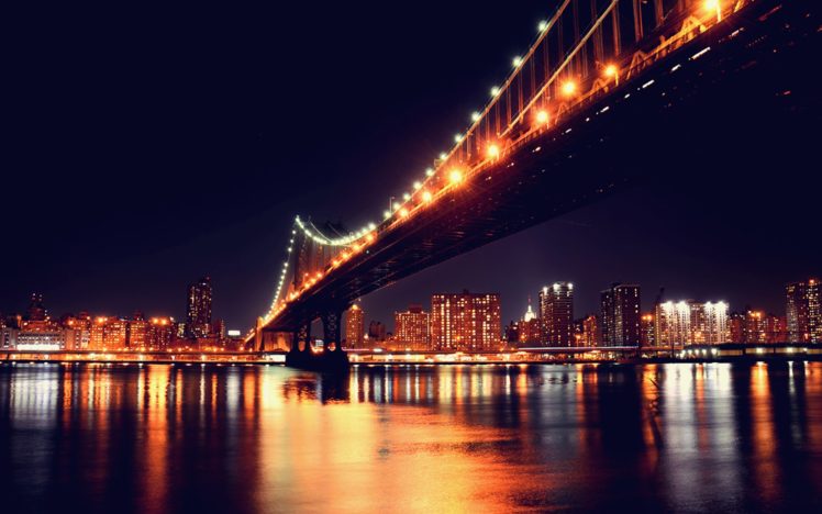 cityscapes, Night, Architecture, Bridges, Buildings HD Wallpaper Desktop Background