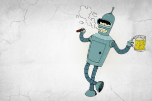 futurama, Bender, Beer, Vector, Graphics, Cartoons