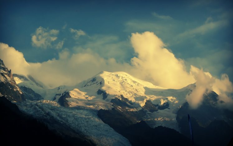 mountains, Clouds, Snow, Mont, Blanc, Skyscapes HD Wallpaper Desktop Background