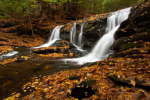 waterfall, Autumn, Rock, Stone, Stream