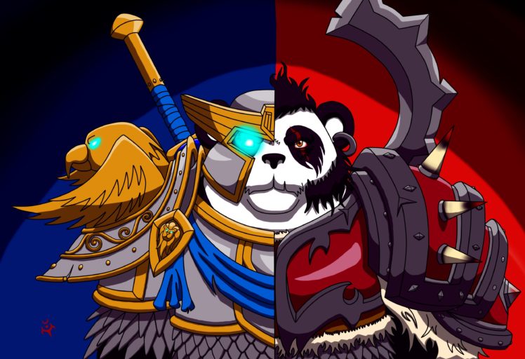 world, Of, Warcraft,  , Wow,  , Panda, Warrior, Armor, Games, Fantasy HD Wallpaper Desktop Background