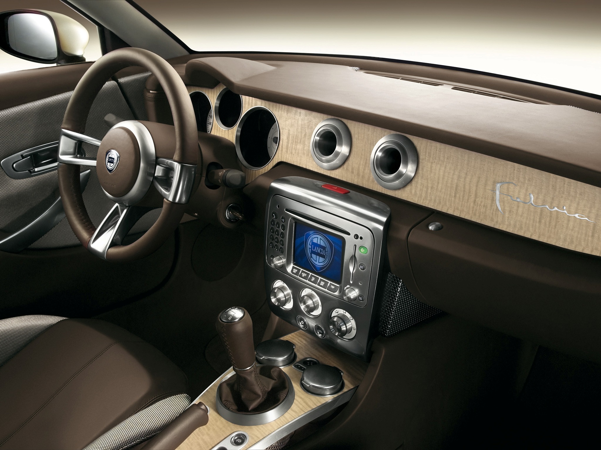 2003, Lancia, Fulvia, Coupe, Concept, Interior Wallpaper