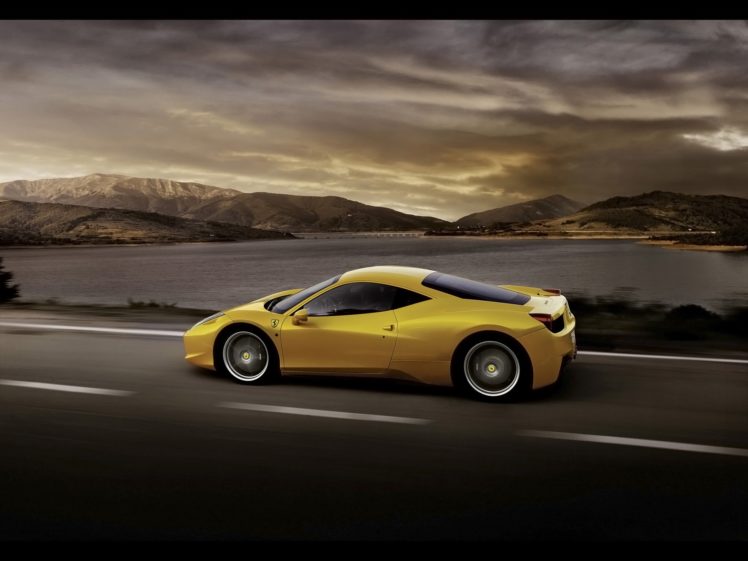 yellow, Cars, Vehicles, Ferrari, 458, Italia, Yellow, Cars HD Wallpaper Desktop Background