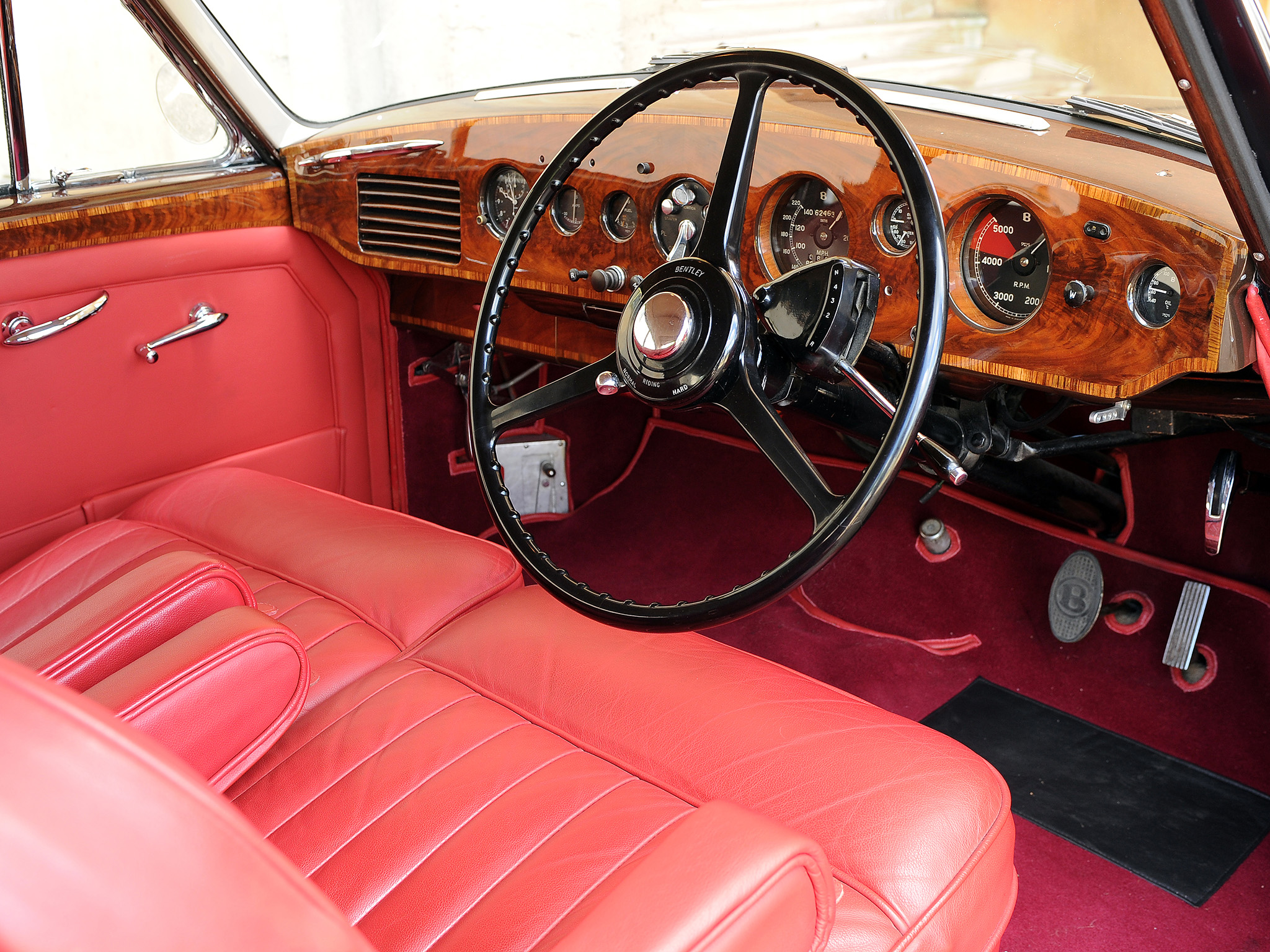 168438 1953 Bentley R Type Continental Fastback Retro Luxury Interior 
