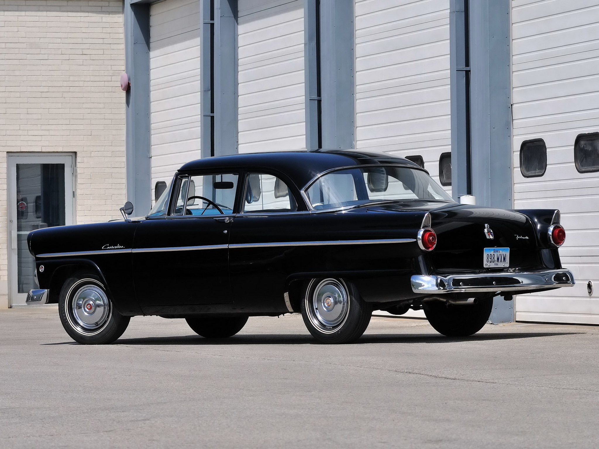 1955, Ford, Customline, 2 door, Sedan,  70b , Retro Wallpaper